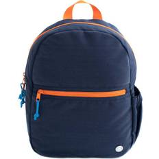 Becco Bags Hook & Loop Lux Backpack Baby, Little Kid Navy/Citrus OS