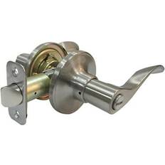 Door Hardware & Fittings Taiwan Fu Hsing Industrial Tru-Guard Reversible Bergamo Wave Lever Privacy Lockset Satin Nickel