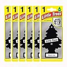 Car Care & Vehicle Accessories Little Trees Air Freshener Tree MTZ04 Black Six Pack