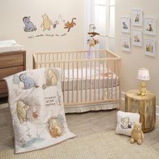 Lambs & Ivy Disney Baby Pooh Bear Pals Cotton 3 Piece Nursery Crib Bedding Set