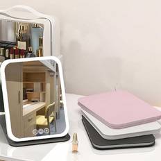 Shein LED Lighted Makeup Mirror Foldable Smart High Definition Portable For Dorms Vanity Table