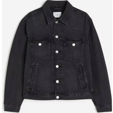 H&M Denim Jackets H&M Regular Fit Denim Jacket Black