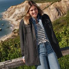 Lands' End Outerwear Lands' End Petite Luxe Shirt Fleece Shacket