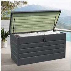 Garden & Outdoor Furniture Living and Home Outdoor Lockable Garden Storage Box - Black - Size