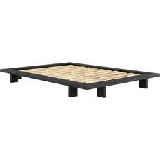 140 cm Senge Karup Design Japan Bed Black Night Lacquered 140 x 200 cm