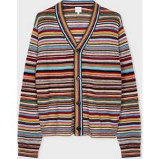 Herr - Multifärgade Koftor Paul Smith Striped Wool Cardigan Multi