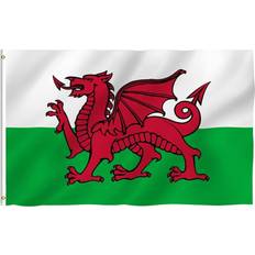 Best Flags Henbrandt Large Wales National Flag 5 x 3 ft Welsh Dragon