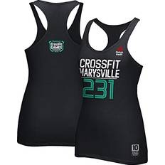 Reebok Tank Tops Reebok 2016 Crossfit Games Marysville 231 Women's Black Racerback Tank Top