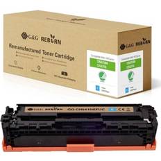 G&G Toner Ersätter HP Canon 125A 128A 131X 716C 731C Cyan