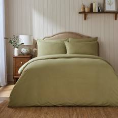 Dunelm Super Soft Duvet Cover Green (200x135cm)