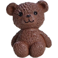 Party Decorations Plush Bear Doll Cake Dessert Topper Brown