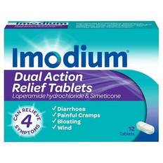 Imodium Dual Action Relief X12 Tablets
