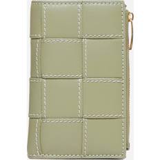 Cassette Intreccio Leather Bifold Wallet - Green