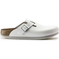 Birkenstock Boston Super Grip Natural Leather - White