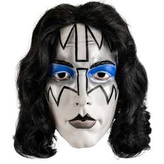 Plastic Head Masks Trick or Treat Studios Deluxe KISS Spaceman Adult Mask KISS Accessories