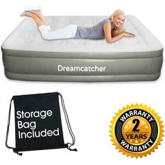 Dreamcatcher Deluxe king size blow up air bed inflatable mattress with built in pump
