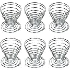 Trixes Cups Brushed Steel Wire Spiral Spring 6 x Egg Slicers