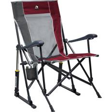 Garden Chairs GCI Outdoor RoadTrip Rocker Chair, Cinnamon/Pewter