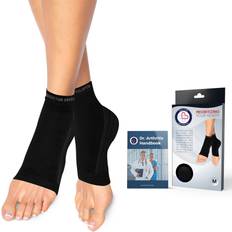 Health Dr. Arthritis Doctor Developed Copper Ankle Compression Sleeve Ankle Brace for Women & Men Ankle Sleeve Compression Support Plantar Fasciitis Socks Running Ankle Support, With Doctor Handbook Black, M