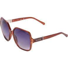 Guess Oversized Rounded Square Sunglasses Orange/Purple