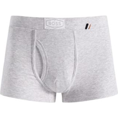 HUGO BOSS Underwear HUGO BOSS Men's Ribbed-Knit Trunks Gray