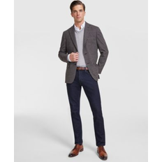 Men Blazers Tommy Hilfiger Men's Modern-Fit Check Sport Coat Grey/brown Check 46L