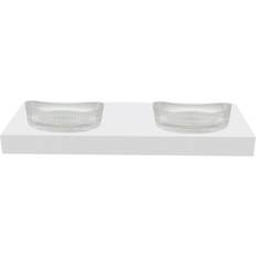 Double Sinks Bathroom Sinks CastelloUSA Decorative (CB-GM305560W-VC19CL20)