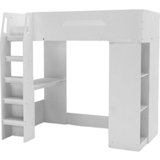 White Loft Beds Kid's Room Kidsaw Kudl High Sleeper 48.6x76.8"