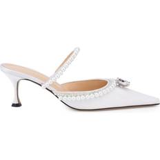 Mach & Mach White Diamond Pearl Heels