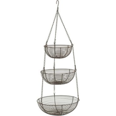 Bronze Boxes & Baskets RSVP International Woven Wire 3 Tier Bronze Hanging - Brown Basket