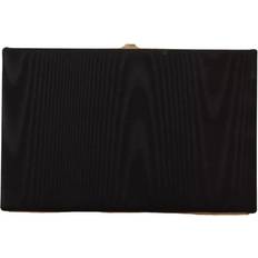 Dame - Svarte Konvoluttvesker Dolce & Gabbana Silke Gullramme Kveldsfest Clutch Black ONE Size