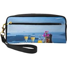 Syntetmaterial Sminkväskor DEXNEL Landscape On A Table Above The Sea Small Cosmetic Bag - Black