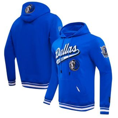 NBA Jackets & Sweaters Pro Standard Men's Blue Dallas Mavericks Script Tail Pullover Hoodie Blue