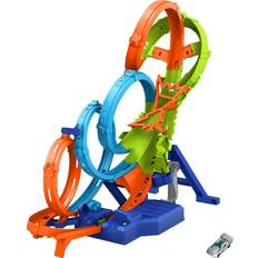 Autorennbahnen Hot Wheels 4 Loop Crash Out Track Playset