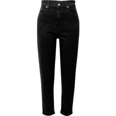 Damen - Schwarz Jeans Levi's High Waisted Mom Jeans - Flash Black/Black