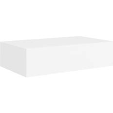 vidaXL 330241 White Estantería de Pared 40cm