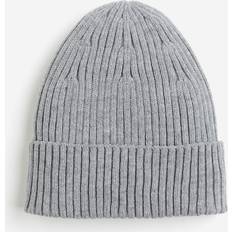 H&M Accessories H&M Rib-Knit Beanie Gray ONESIZE