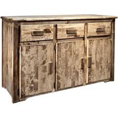 Transparent Sideboards Montana Woodworks Homestead Collection Stained and Lacquered Sideboard