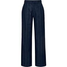 Global Funk Dame Bukser Global Funk Cienne G Pants - Yullo Stripe