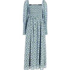 Hill House Home The Grace Maxi Nap Dress - Pansy in Blue Multi