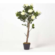 White Artificial Plants Homescapes Rose Tree White Artificial Plant