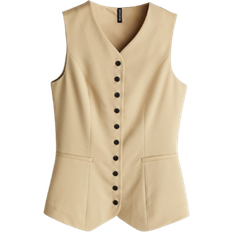 Dame - Slim Vester H&M Suit Vest - Beige