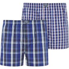 Everyday Striped Boxer Woven 2-pack - Navy Check