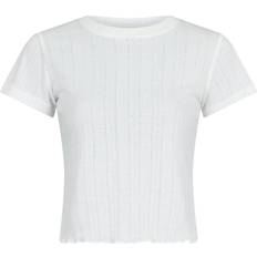 Neo Noir Lonnie Pointelle Top - White