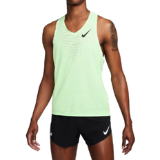 Grøn - Løb Toppe NIKE AeroSwift Men's Dri-FIT ADV Running Singlet - Vapor Green/Black