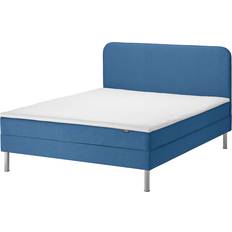 IKEA 200cm Sängar IKEA Blåfjället Medium Fast/Vissle Blå 180x200 cm Kontinentalsäng