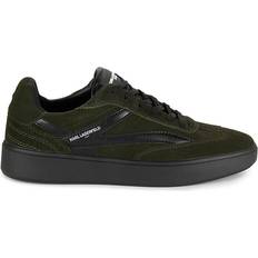 Karl Lagerfeld Men Trainers Karl Lagerfeld Karl Lagerfeld Paris Men's Suede Low Top Sneakers Olive