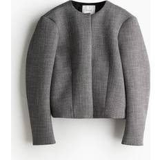 H&M Outerwear H&M Structured Twill Jacket Gray