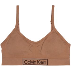 Calvin Klein Girls Underwear Calvin Klein Big Girls Seamless Ruched Crop Bra Bronzed