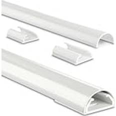 Hama 00220988 Kabelkanal Aluminium Hvid stiv L x B x H 1100 x 33 x 18 mm 1 stk